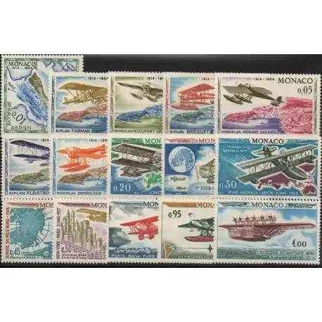 Monaco - 1964- No 637/651 - Avions Exclusif