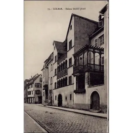 Prix Réduit Carte postale 68 - Colmar - Maison Saint Jean - Non voyage - Dos divise
