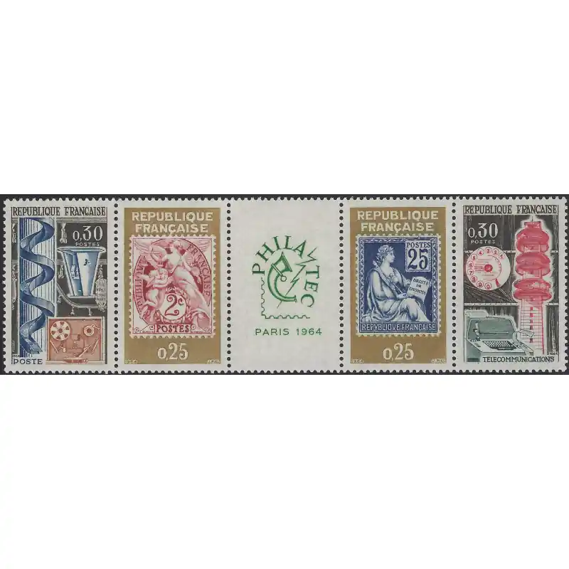 Nouvelle Collection Bande Philatec de 4 timbres N°1417A neuf**.