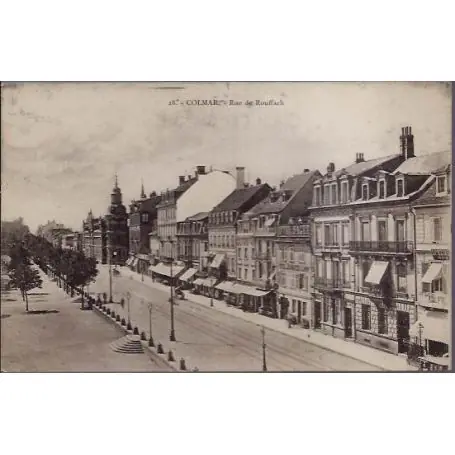 Carte postale 68 - Colmar - Rue de Rouffach - Non voyage - Dos divise Meilleur Prix