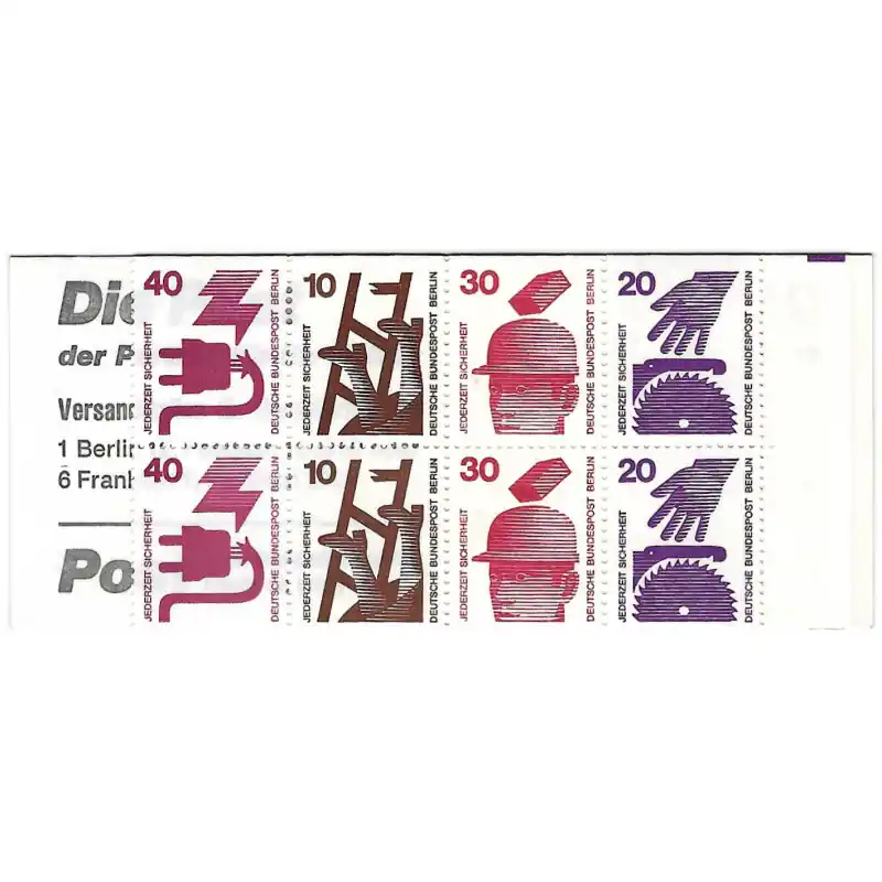 Carnet de 8 timbres d'Allemagne Berlin N°C395c neuf**. Promotion