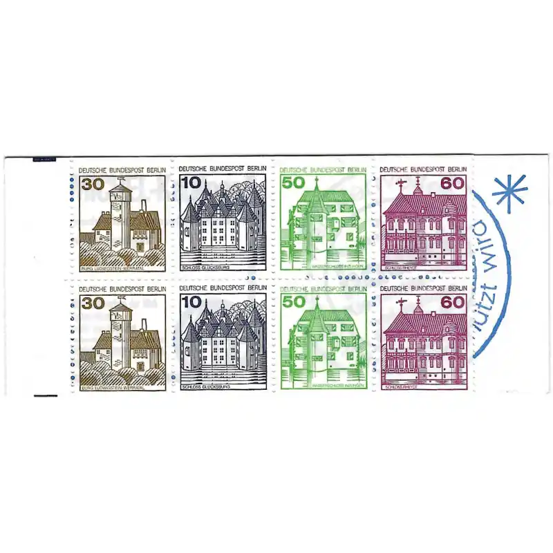 Carnet de 8 timbres d'Allemagne Berlin N°C575b neuf**. Livraison Gratuite
