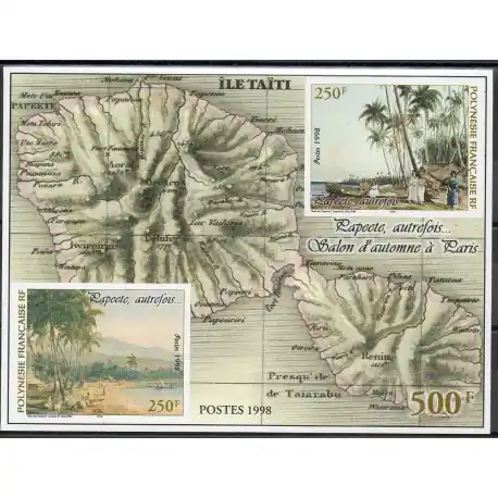 Polynésie - Blocs et feuillets - 1998 - No BF23 - Sites Remise