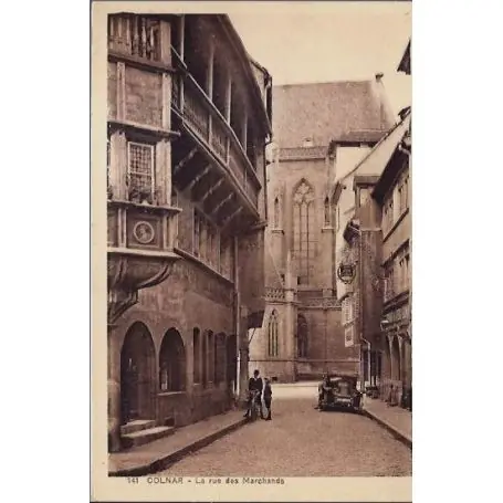 Soldes Carte postale 68 - Colnar - La rue des Marchands - Non voyage - Dos divise