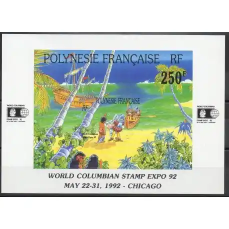 Polynésie - Blocs et feuillets - 1992 - No BF20 - Exposition Meilleur Prix
