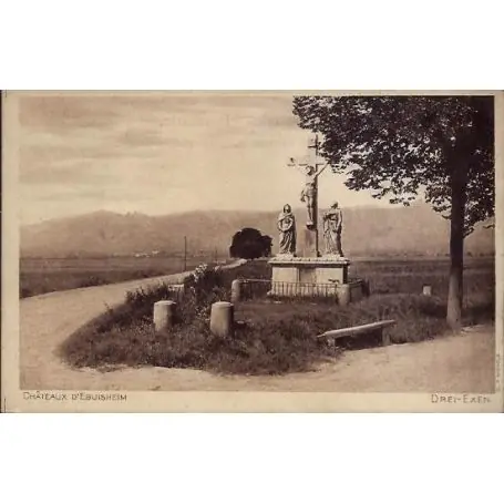 Gros Lot Carte postale 68 - Drei-Exen - Chateaux d'Eguisheim - Non voyage - Dos divise