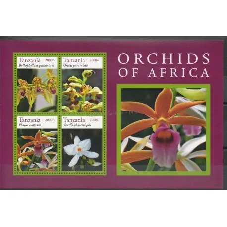 Pas Cher Tanzanie - 2015- No 3900/3903 - orchidées