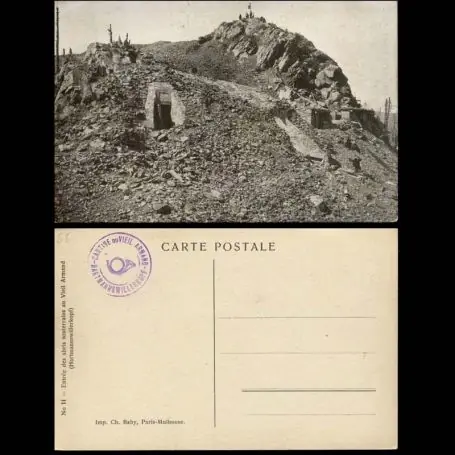 Carte postale 68 - Entree des abris souterrains au Vieil Armand Promotion Saisonnière