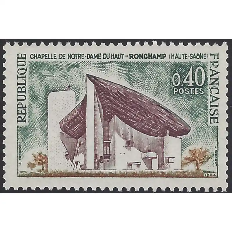 Offre Limitée Notre-Dame du Haut timbre de France N°1435b neuf**.