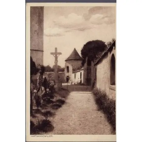 Carte postale 68 - Hartmannswiller - impasse - Non voyage - Dos divise Meilleur Choix