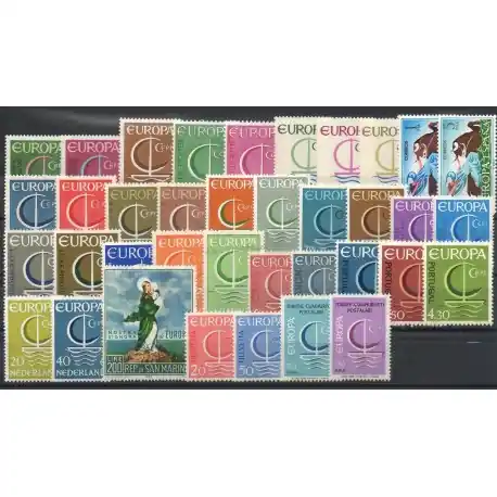 Bon Plan Europa - 1966 - 37 valeurs - 19 pays