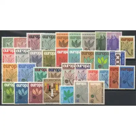 Gros Lot Europa - 1965 - 36 valeurs - 19 pays
