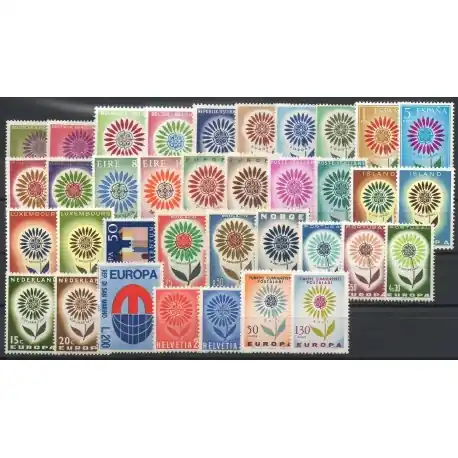 Achat Immédiat Europa - 1964 - 36 valeurs - 19 pays