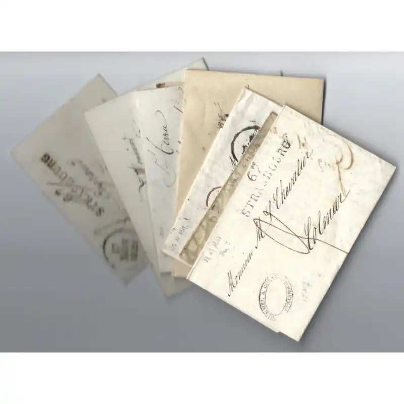 Marque postale 67 Strasbourg N°34a sur 8 plis entre 1824-1829. Acheter Direct