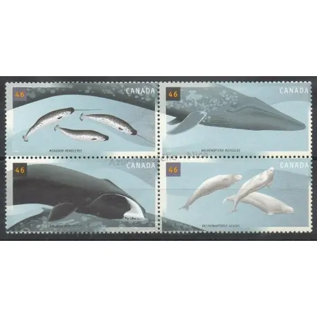 Canada - 2000- No 1818/1821 - Poissons Marque