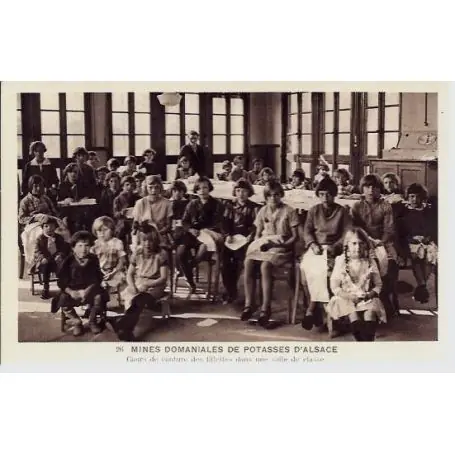 Promotion Saisonnière Carte postale 68 - Mines domaniales de Potasses d'Alsace - Cours de couture des fillettes d