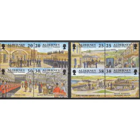 Prix Choc Aurigny (Alderney) - 1999- No 138/145 - Histoire