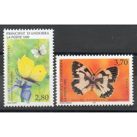 Populaire Andorre - 1995 - No 462/463 - Papillons