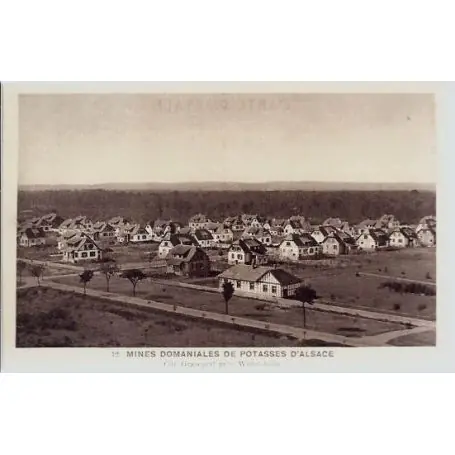 Livraison Mondiale Carte postale 68 - Mines domaniales de Potasses d'Alsace - Cite Grasegert pres Wittelsheim -