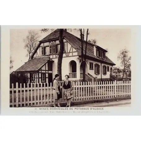 Carte postale 68 - Mines domaniales de Potasses d'Alsace - Cite Rossalmend - Mine Marie-Loui Marque