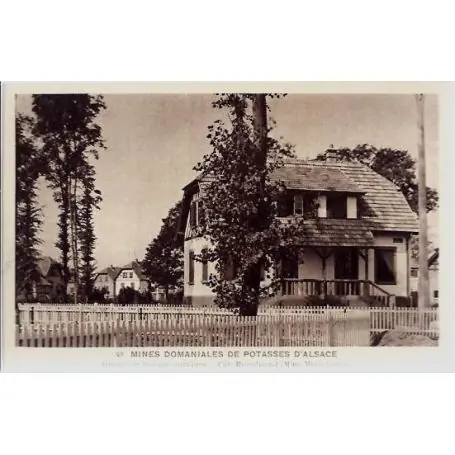 Carte postale 68 - Mines domaniales de Potasses d'Alsace - Groupe de Maisons ouvrieres - Cit Quantité Limitée