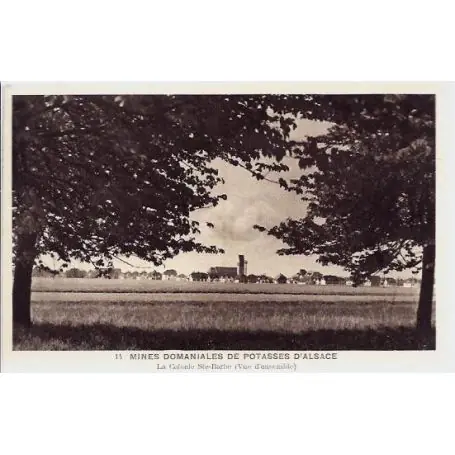 Carte postale 68 - Mines domaniales de Potasses d'Alsace - La colonie Ste-Barbe - vue d'ense Promotion Saisonnière