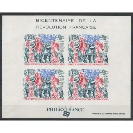 Prix Choc TAAF - Blocs et feuillets - 1989- No BF 1 ND