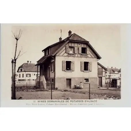 Carte postale 68 - Mines domaniales de Potasses d'Alsace - Mine Marie-Louise, Colonie Rossal Nouveauté