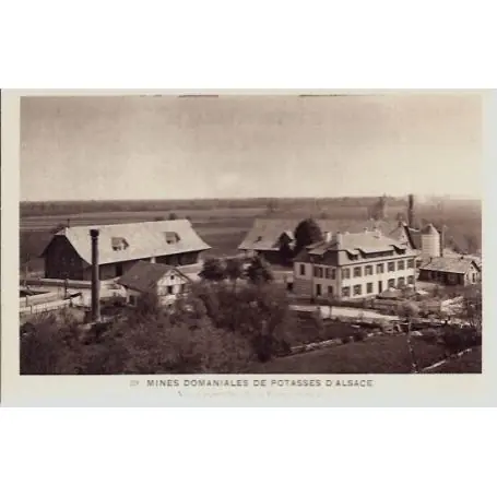 Remise Carte postale 68 - Mines domaniales de Potasses d'Alsace - Vue d'ensemble de la ferme modele