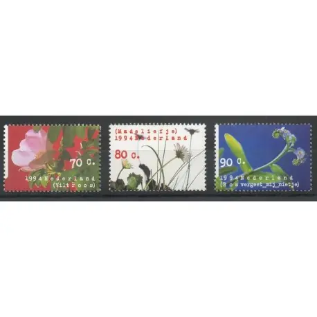 Pays-Bas - 1994- No 1468/1470 - Fleurs Fait Main