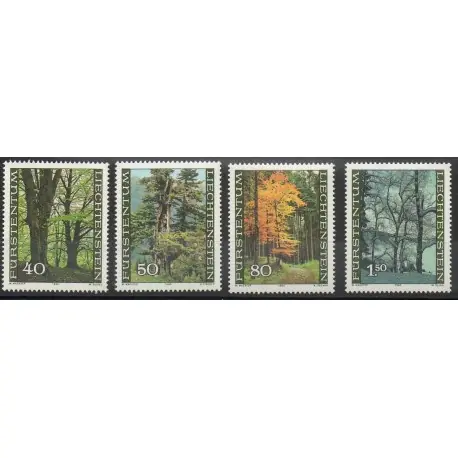 Offre Exclusive Liechtenstein - 1980 - No 698/701 - Arbres