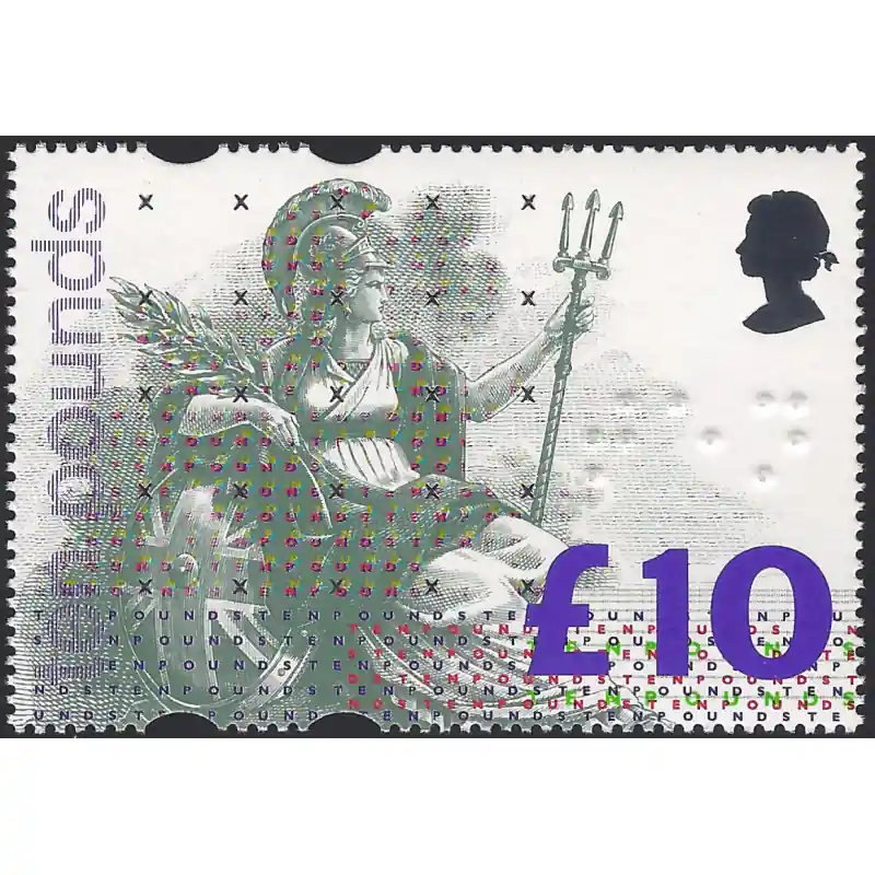 Grande Bretagne timbre N°1664 en braille neuf**. En Vogue