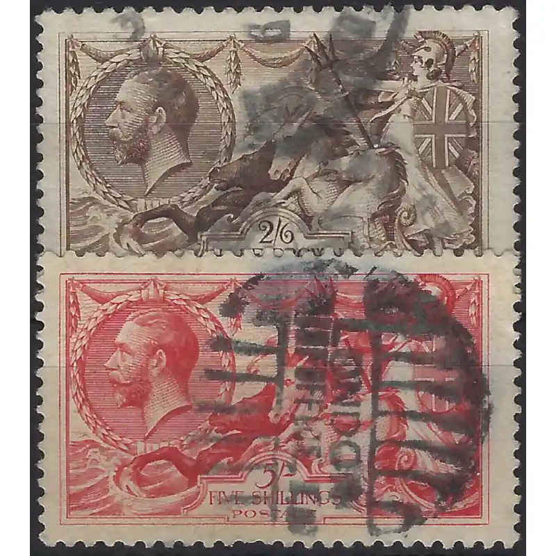 Haute Qualité Grande Bretagne Edouard VII timbres N°152-153 oblitérés.