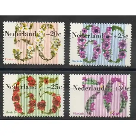 Paiement Sécurisé Pays-Bas - 1982- No 1173/1176 - Fleurs
