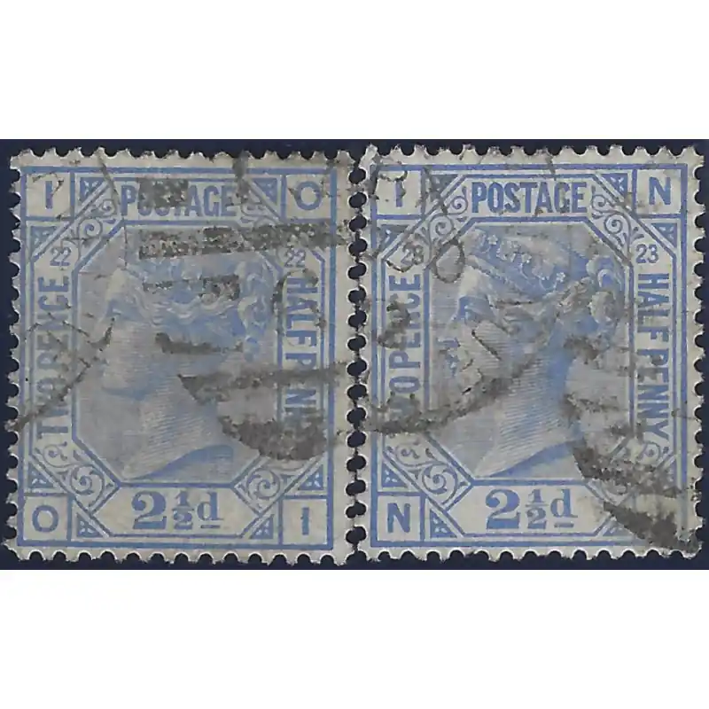 Produit De Marque Grande Bretagne Victoria timbre N°62 planches 22-23 oblitéré.