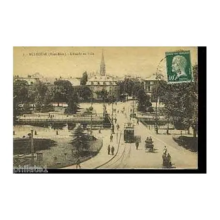 Carte postale 68 - Mulhouse - L'entree de la ville Expédié Aujourd’hui