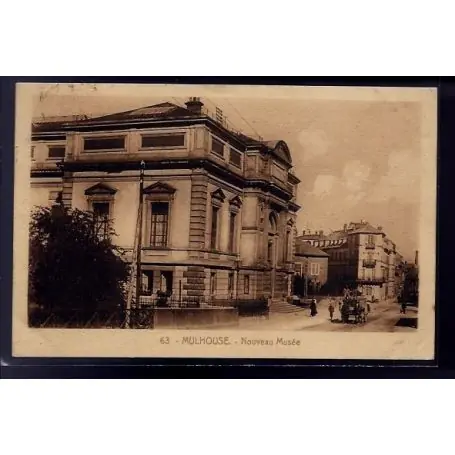 Carte postale 68 - Mulhouse - Nouveau Musee - Voyage - Dos divise Super Prix