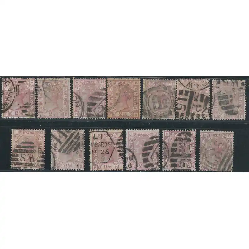 Quantité Limitée Grande Bretagne Victoria timbre N°56 planches 4 à 16 oblitéré.