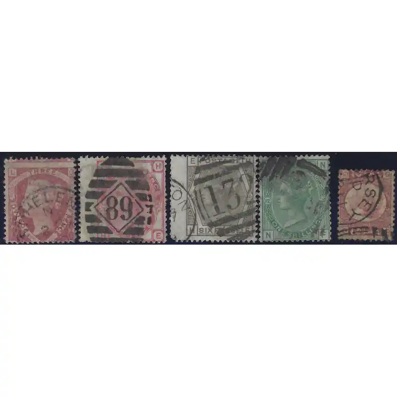 Pas Cher Grande Bretagne timbres N°49-53 série oblitéré.