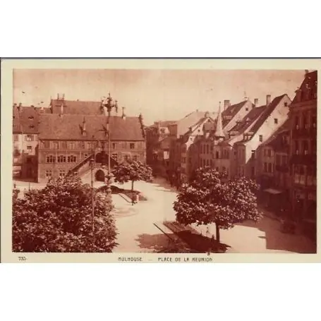 Pas Cher Carte postale 68 - Mulhouse - Place de la reunion - Non voyage - Dos divise