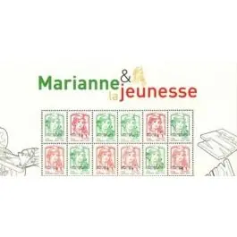 Timbre de collection France - 4774BB - Haut de feuille surcharg Vente Flash