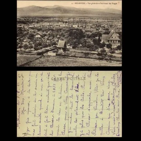 Achetez Aujourd’hui Carte postale 68 - Mulhouse - Vue generale et panorama des vosges