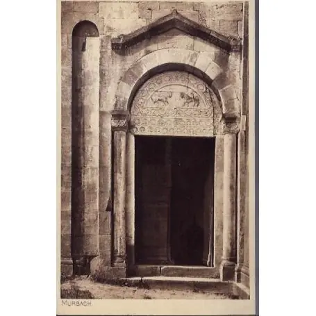 Carte postale 68 - Murbach - Porte en bois - Non voyage - Dos divise Solde