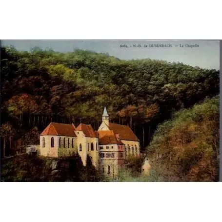 Carte postale 68 - N-D de Dusenbach - La chapelle - Voyage - Dos divise Promotion