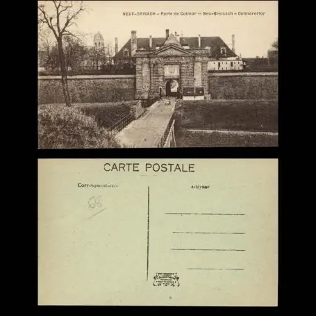 Top Qualité Carte postale 68 - Neuf-Brisach - Porte de Colmar