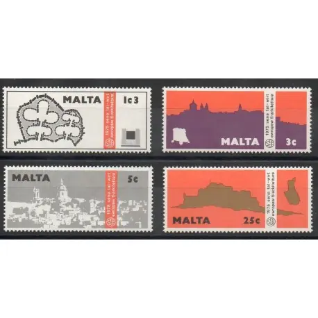 Livraison Gratuite Malte - 1975- No 509/512 - Europe