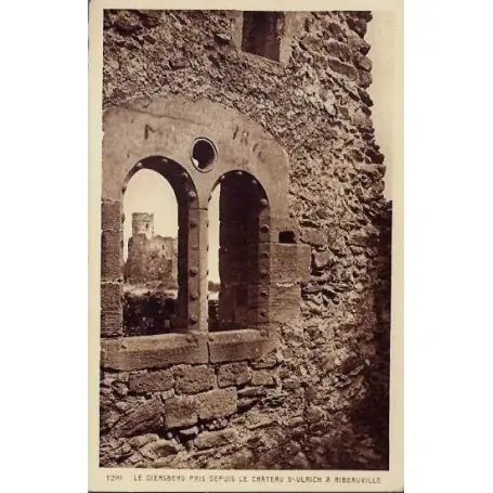 Meilleure Qualité Carte postale 68 - Ribeauville - Le giersberg pris depuis le chateau Saint Ulrich a Ribeauvi