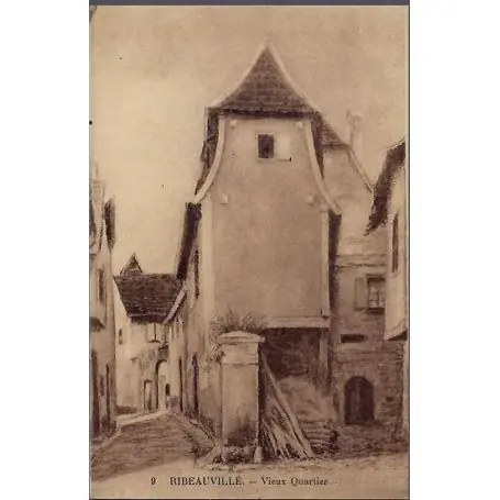Meilleure Qualité Carte postale 68 - Ribeauville - Vieux quartier - Non voyage - Dos divise