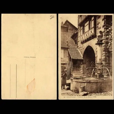 Prix Bas Carte postale 68 - Riquewihr - Fontaine de la Sinne