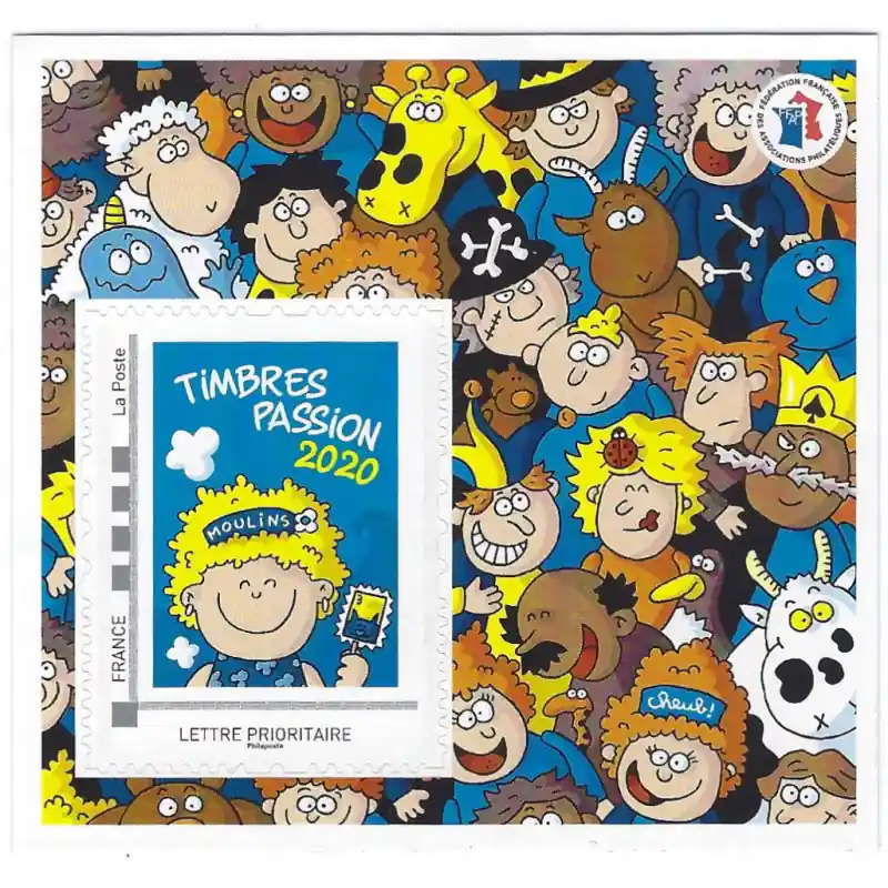 Bloc FFAP N°18A Moulins autoadhésif. Produit De Marque